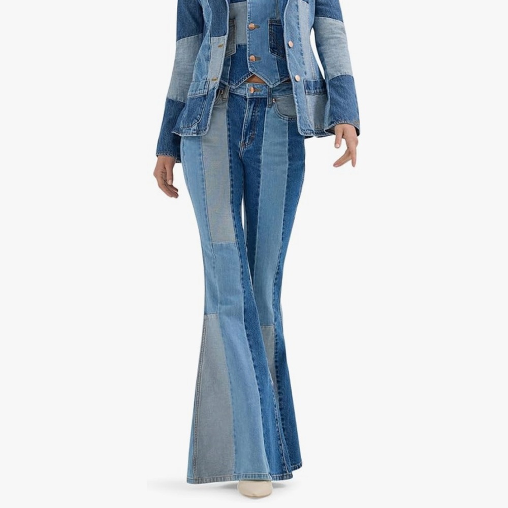 Wrangler X Lainey Wilson Patchwork Bell Bottoms